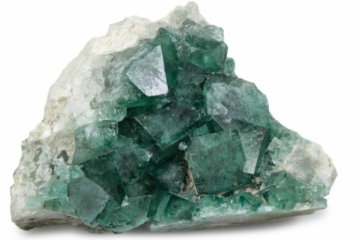 Green, Fluorescent, Cubic Fluorite Crystals - Madagascar #363384